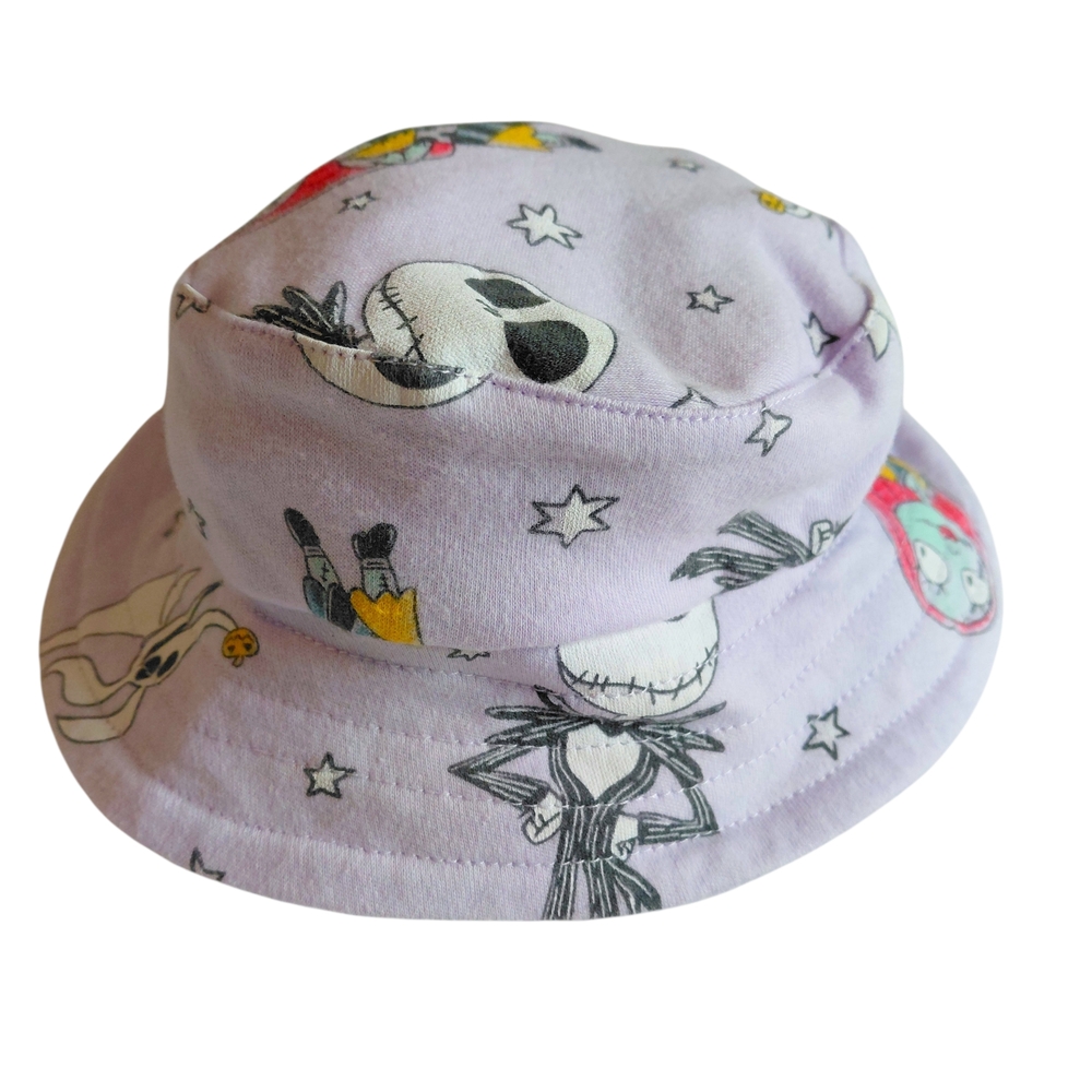 Disney Lavender Nightmare Before Christmas Theme Sun Hat Bucket Hat Size 3-6mo